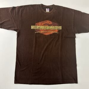 Eagles Farewell I Tour 2003 Concert T-Shirt XL Brown Vintage Rock Tee Aero USA